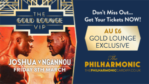 Joshua v Ngannou - Boxing LIVE at The Philharmonic. Friday 8th March